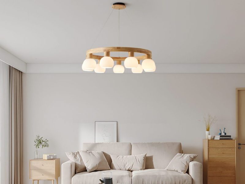 Timeless Elegance: Nordic Wood Chandelier