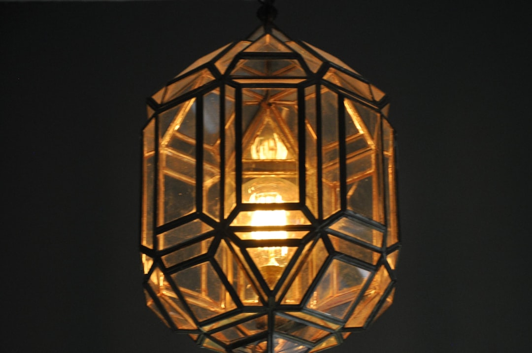 Photo glass pendant light