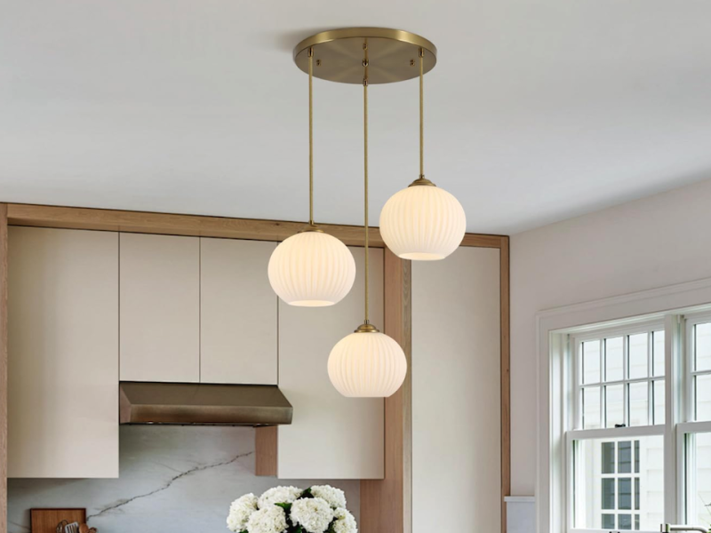 Mid-century Modern Ribbed Glass Orb Light: A Timeless Lighting Solution