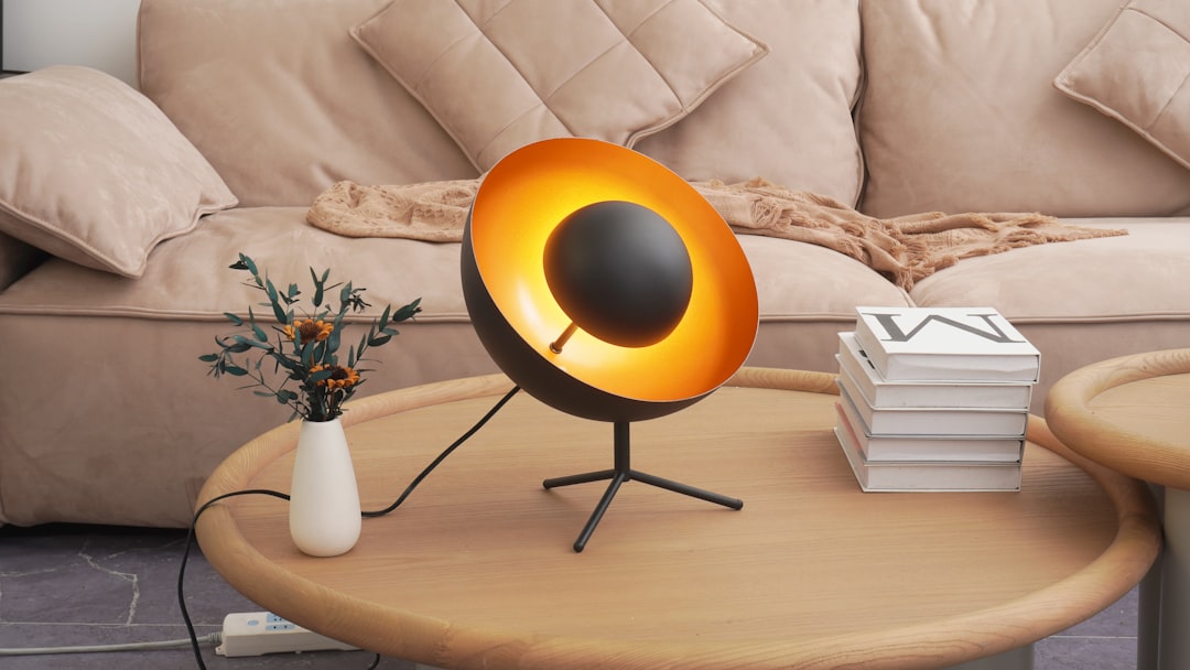 Photo acrylic globe table lamp