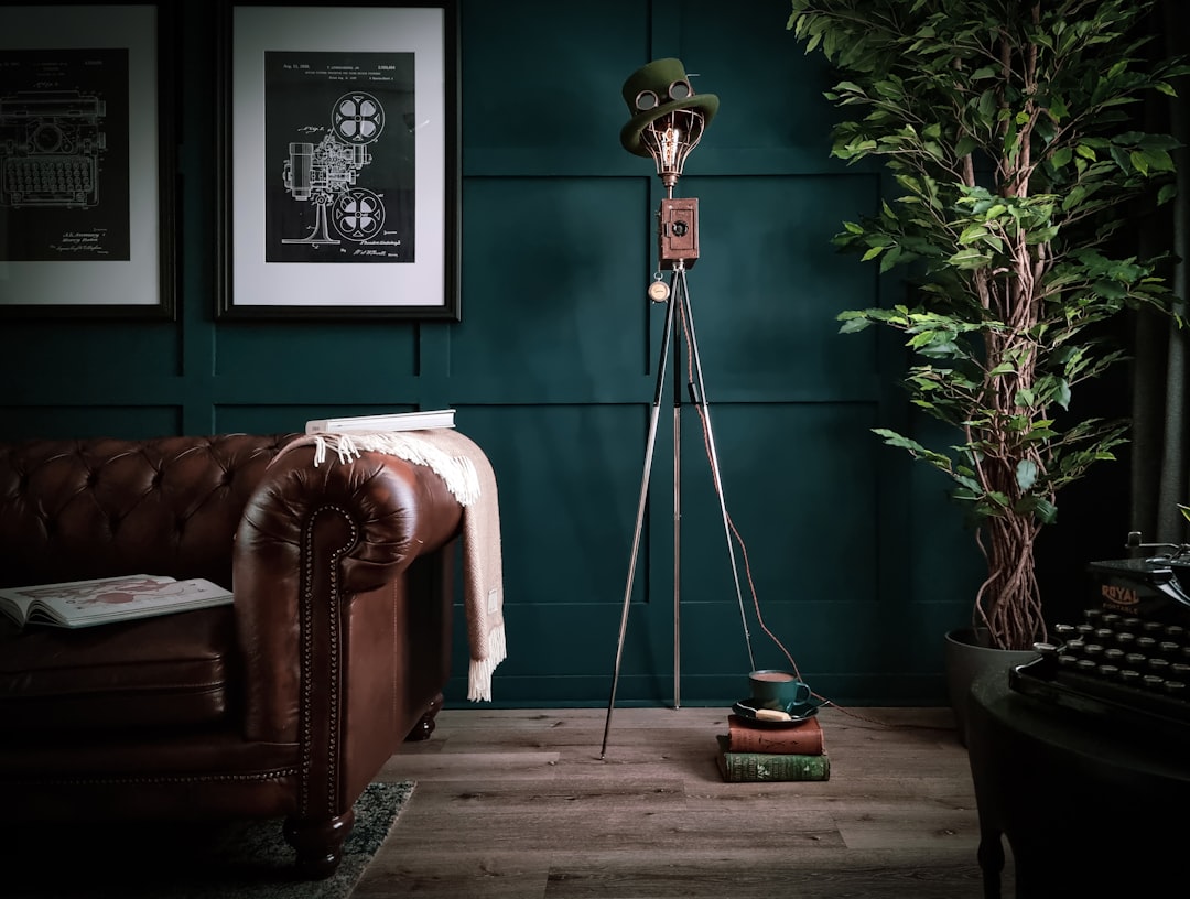 Photo vintage floor lamp